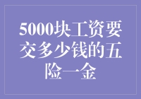 探讨五险一金：5000元工资缴纳金额解析