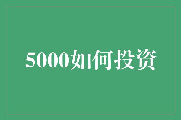 5000如何投资