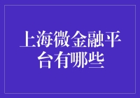 上海微金融平台的新机遇：探索金融科技发展的前沿