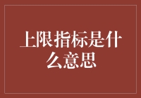 从经济到生活的上限指标：理解其含义与影响