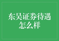 东吴证券员工待遇剖析：专业成长与福利待遇并重