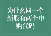 为什么同一个新股有两个申购代码？我猜是因为一个代码不够乱