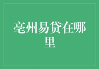 亳州易贷：探索便捷金融的线上门户