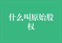 什么叫原始股权：企业成长过程中的股权投资机会