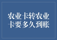 农业卡转农业卡要多久到账？答案可能出乎你的意料！