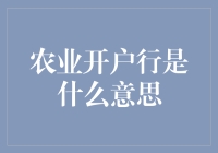 农业开户行：乡村振兴的金融引擎