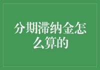 信用卡分期滞纳金计算方法深度解读