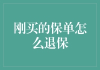 刚买的保单如何退保：从投保到退保的全面解析