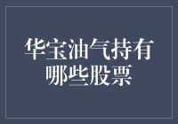 华宝油气：我的股票组合为何能像变形金刚一样炫？