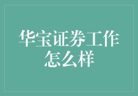 华宝证券工作体验深度解析：在专业与创新中寻求平衡