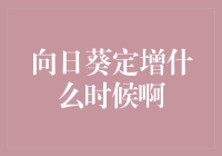 向日葵定增，你怎么还不来敲我家门啊？