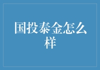 国投泰金：综合投资服务平台的探索与实践