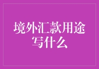 境外汇款用途写什么？这事儿可得靠谱！