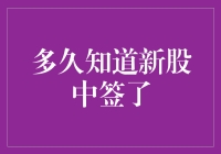 新股申购：中签信息查询的现代攻略