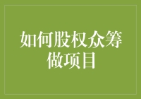 如何用股权众筹做项目：打造你的合伙人梦之队