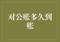 对公账多久到账？别急，你的钱在兜兜转转地旅游呢！