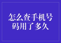 如何查询手机号码使用时间：深入解析与使用指南