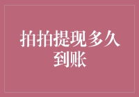 拍拍提现到账时间解析：从申请到到账的全流程揭秘