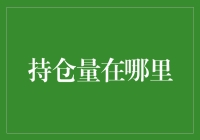 持仓量在哪里？带你穿越东方财富的迷雾