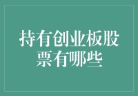 持有创业板股票有哪些：探索中国创新企业投资的机遇与挑战