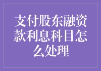 支付股东融资款利息科目处理分析