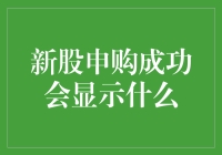 股市新手必读：新股申购成功会显示什么