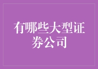 中国主要大型证券公司的现状与展望