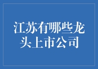 江苏龙头上市公司：省内经济支柱与产业引领者