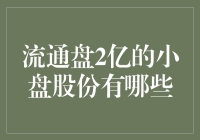 流通盘2亿的小盘股份有哪些？市场潜力与投资机会的探讨