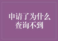 在线申请为何查询不到：问题剖析与解决策略