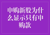 新手必备！揭秘申购新股为何只显示申购款？