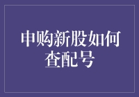 申购新股如何查询配号：新手攻略详解