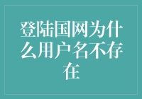 登录国网，我的用户名为何始终是不存在？