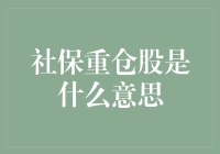 社保重仓股：稳健投资中的避风港