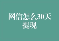 如何实现网信平台的30天提现？