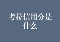 考拉信用分：解读金融科技下的信用评分新范式