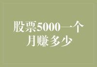 股票5000元一个月能赚多少：理性分析与风险管理