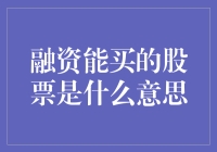 融资能买的股票是什么意思：解析与策略