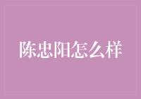 陈忠阳的投资哲学：稳健与创新并行