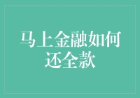 马上金融全款还款流程解析与注意事项